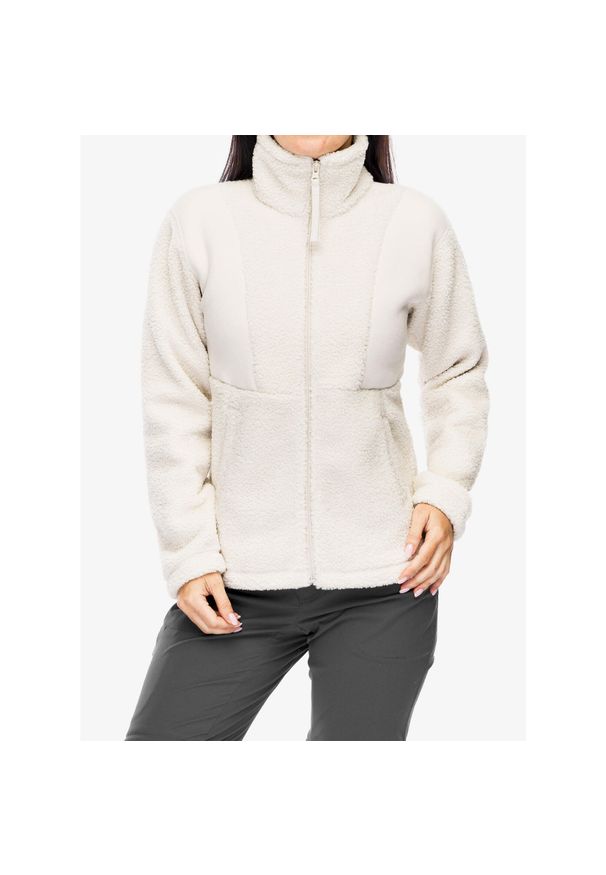 columbia - Polar rozpinany damski Columbia Panorama Full Zip II. Kolor: beżowy. Materiał: polar. Sport: turystyka piesza