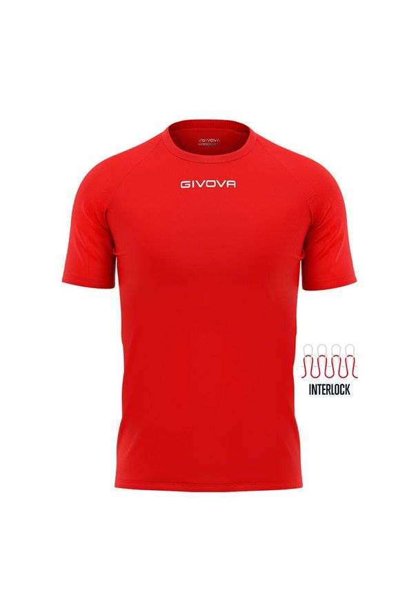 Koszulka piłkarska dla dzieci Givova Capo MC. Kolor: czerwony, szary, wielokolorowy. Sport: piłka nożna