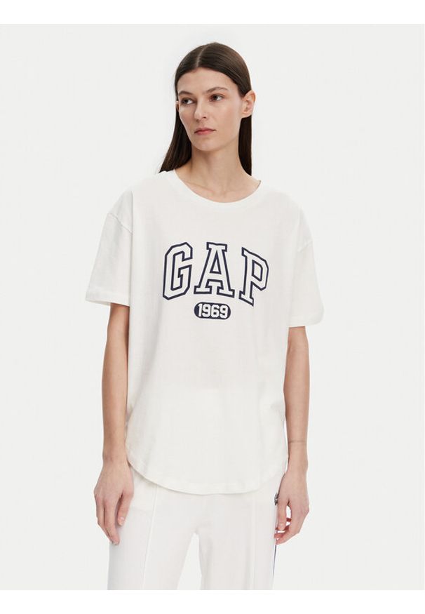 GAP - Gap T-Shirt 407990-04 Biały Regular Fit. Kolor: biały. Materiał: bawełna