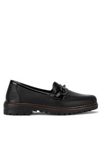 Rieker Loafersy 54862-01 Czarny. Kolor: czarny. Materiał: skóra #1