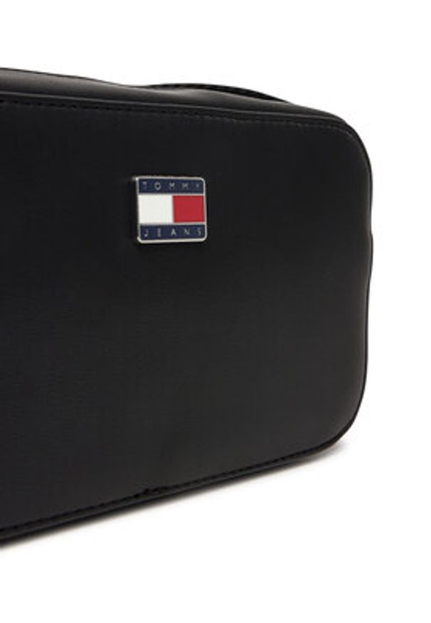 Tommy Jeans Torebka Tjw Daily Elevated Camera Bag AW0AW18065 Czarny. Kolor: czarny. Materiał: skórzane
