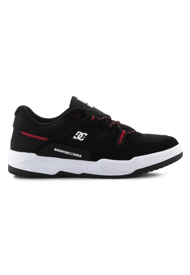 Buty DC Shoes Construct ADYS100822-KHO czarne. Okazja: na spacer. Zapięcie: sznurówki. Kolor: czarny. Materiał: materiał, guma. Sport: turystyka piesza