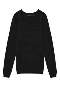 Vero Moda Sweter Care 10136644 Czarny Regular Fit. Kolor: czarny. Materiał: bawełna
