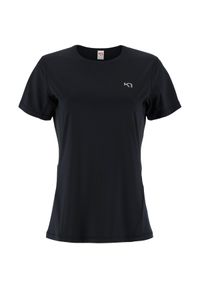 KARI TRAA - Koszulka damska Kari Traa Nora 2.0. Typ kołnierza: dekolt w karo. Kolor: czarny. Sport: fitness #1