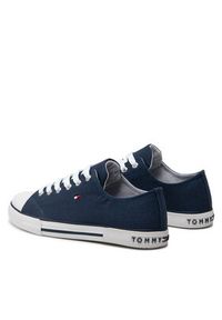 TOMMY HILFIGER - Tommy Hilfiger Trampki Low Cut Lace-Up Sneaker T3X4-32207-0890 S Granatowy. Kolor: niebieski. Materiał: materiał #7