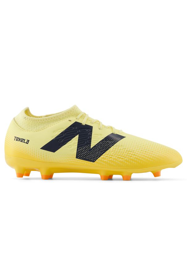 Korki męskie New Balance TEKELA MAGIQUE FG V4+ ST3FJ45 - żółte. Kolor: żółty. Materiał: materiał, syntetyk. Szerokość cholewki: normalna. Sport: piłka nożna