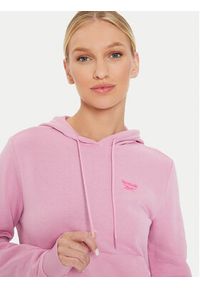 Reebok Bluza French Terry Hoodie 100075858 Różowy Regular Fit. Kolor: różowy. Materiał: bawełna #3