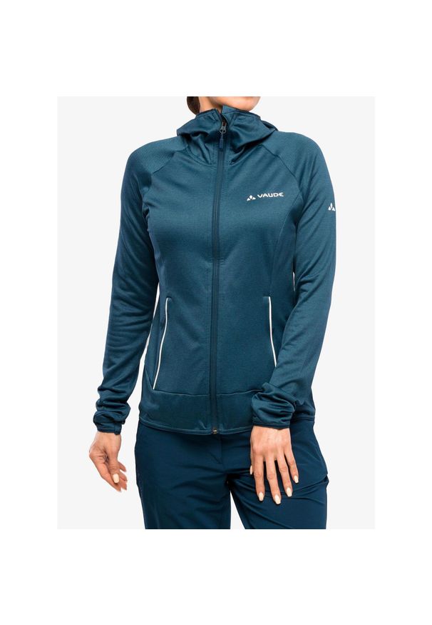 Bluza polarowa damska Vaude Tekoa Fleece Jacket II. Kolor: wielokolorowy, niebieski, czarny. Materiał: polar