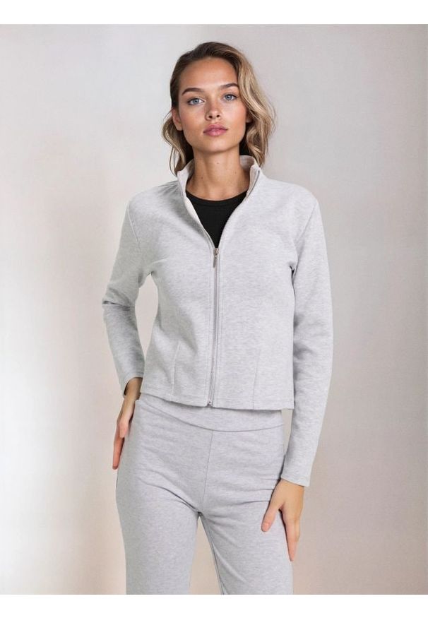 Sinsay - Bluza bomberka - szary. Kolor: szary