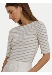 Lauren Ralph Lauren - LAUREN RALPH LAUREN Bluzka Judy 200P13919001 Beżowy Regular Fit. Kolor: beżowy. Materiał: bawełna #7