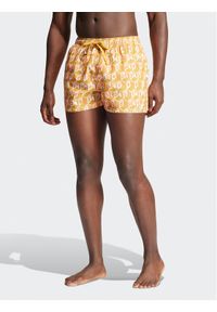 Adidas - adidas Szorty kąpielowe FARM Rio 3-Stripes CLX IR6199 Żółty Regular Fit. Kolor: żółty. Materiał: syntetyk #1