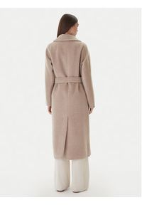 Weekend Max Mara Płaszcz wełniany Tempera 2525016082 Beżowy Regular Fit. Kolor: beżowy. Materiał: wełna #5