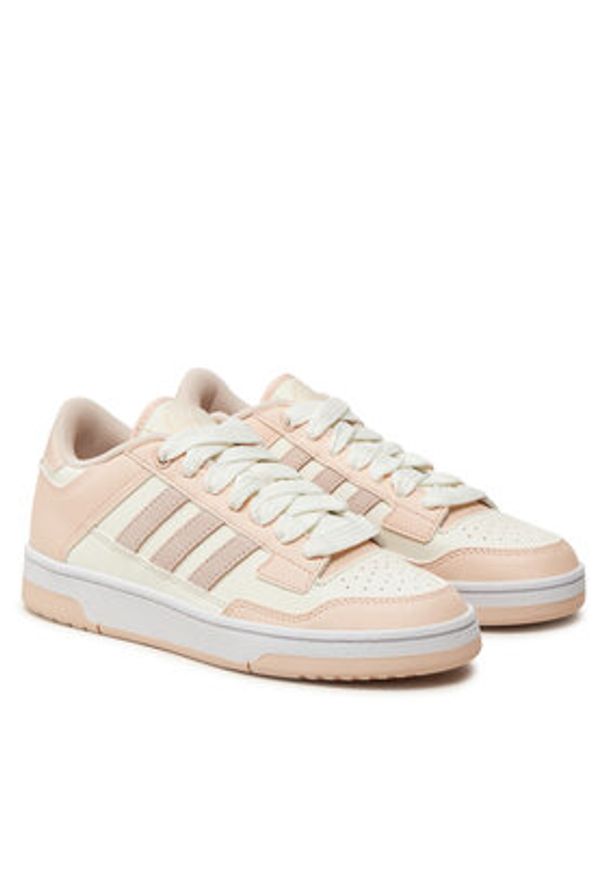 Adidas - adidas Sneakersy Rapid Court Low JP5251 Różowy. Kolor: różowy. Materiał: skóra