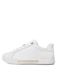 TOMMY HILFIGER - Tommy Hilfiger Sneakersy Chique Court Sneaker FW0FW07634 Biały. Kolor: biały. Materiał: skóra #5