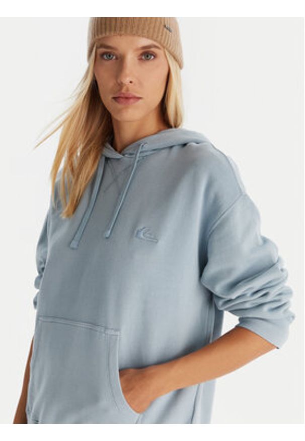 Quiksilver Bluza EQWFT03191 Niebieski Oversize. Kolor: niebieski. Materiał: bawełna