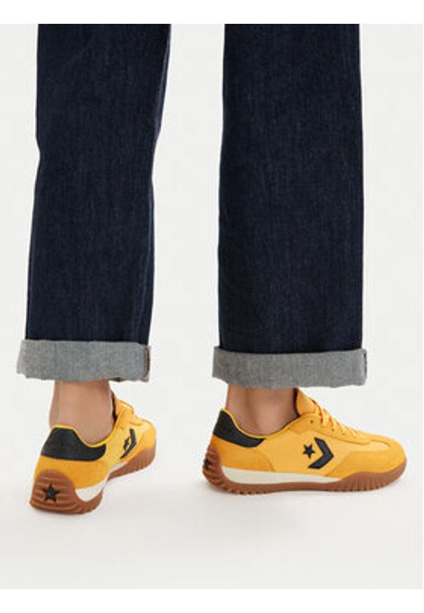 Converse Sneakersy Run Star Trainer Suede A16659C Żółty. Kolor: żółty. Materiał: skóra, zamsz. Sport: bieganie