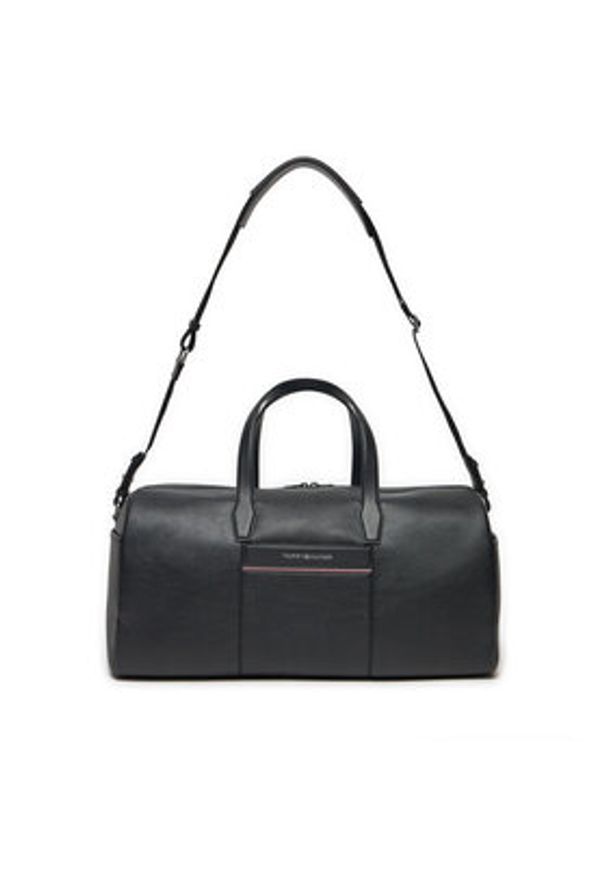 TOMMY HILFIGER - Tommy Hilfiger Torba Corp Duffle AM0AM13080 Czarny. Kolor: czarny. Materiał: skóra