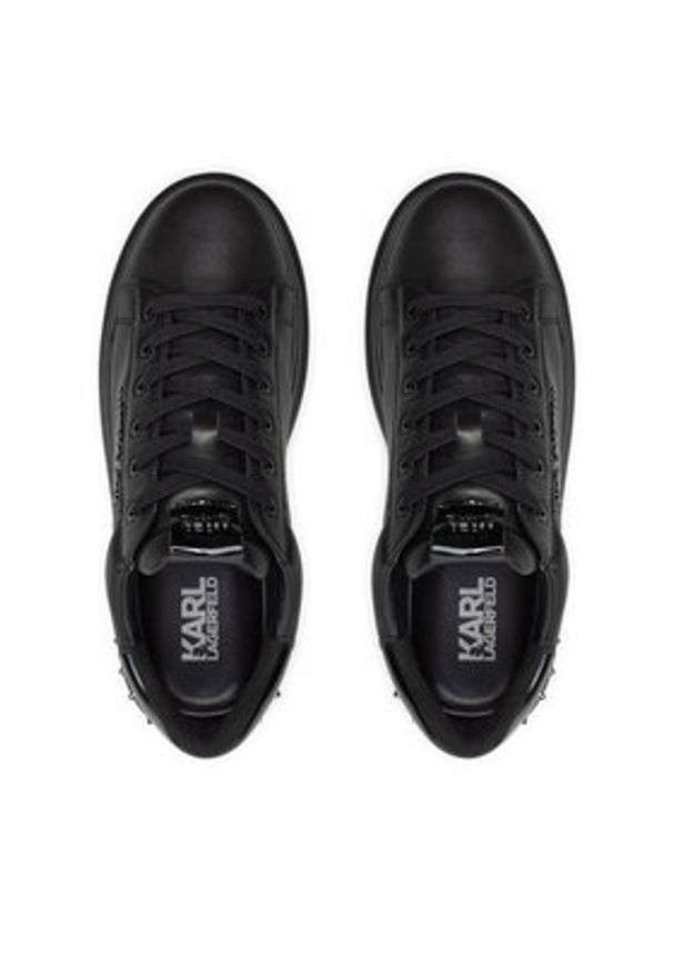 Karl Lagerfeld - KARL LAGERFELD Sneakersy KL52574A Czarny. Kolor: czarny. Materiał: skóra