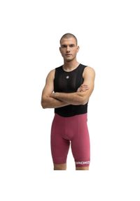 SIROKO - Męskie spodenki rowerowe z szelkami Kolarstwo Siroko BX Bionaz. Kolor: wielokolorowy, czarny, brązowy. Materiał: nylon. Sport: kolarstwo