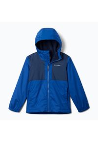 columbia - Kurtka przeciwdeszczowa dziecięca Columbia Rainy Trails II Fleece. Kolor: niebieski. Styl: sportowy. Sport: turystyka piesza #1