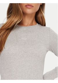 Guess Jeans Bluzka W5BP01 KA0H1 Szary Slim Fit. Kolor: szary. Materiał: bawełna #4