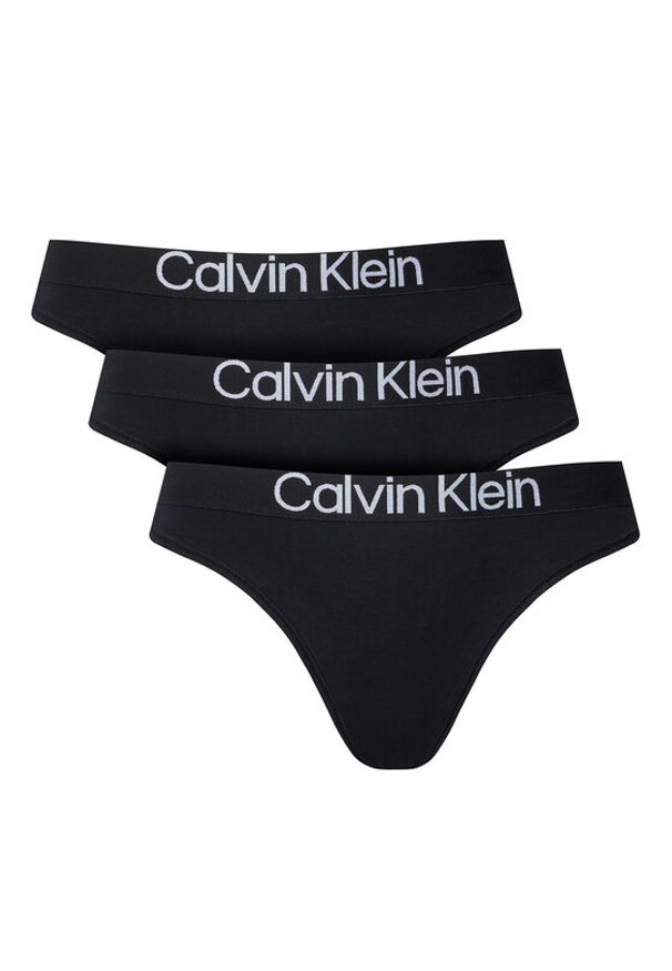 Calvin Klein Underwear Komplet stringów LV00QD5397 Czarny. Kolor: czarny. Materiał: bawełna