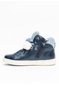 Geox - Sneakersy dziecięce GEOX J Skylin G. C (J168WC 000NF C4231). Kolor: niebieski. Materiał: materiał, skóra. Szerokość cholewki: normalna