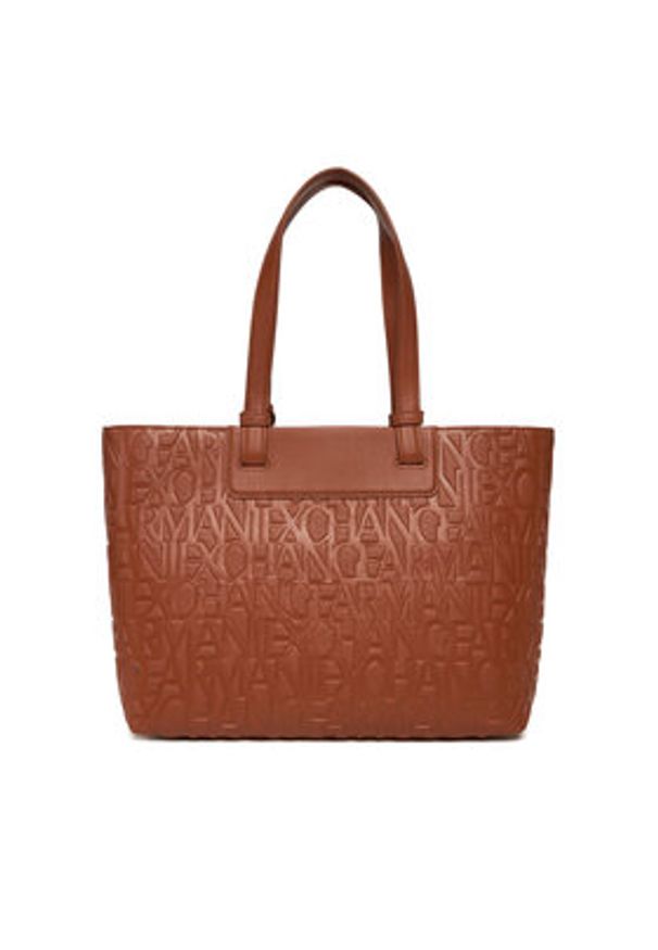 Armani Exchange Torebka XW001481 AF15774 U6048 Brązowy. Kolor: brązowy. Materiał: skórzane