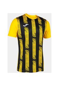 Koszulka Sportowa Joma Inter III Żółto-Czarna 3XL - Oddychająca i Trwała. Kolor: czarny, żółty, wielokolorowy. Materiał: poliester. Sport: piłka nożna