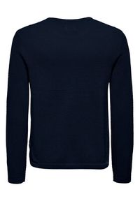 Only & Sons Sweter Panter 22016980 Granatowy Regular Fit. Kolor: niebieski. Materiał: bawełna. Wzór: motyw zwierzęcy #3