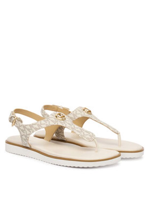 MICHAEL Michael Kors Sandały Val Thong 40R6VAFS1B Biały. Kolor: biały. Materiał: skóra