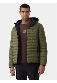 4f - 4F Kurtka przejściowa 4FAW23TDJAM242 Zielony Regular Fit. Kolor: zielony. Materiał: syntetyk
