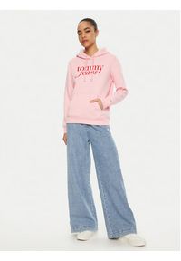 Tommy Jeans Bluza DW0DW20170 Różowy Regular Fit. Kolor: różowy. Materiał: bawełna #3