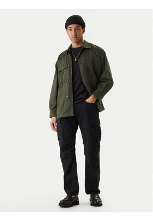 G-Star RAW - G-Star Raw Kurtka przejściowa D28340-E396 Zielony Oversize. Kolor: zielony. Materiał: bawełna