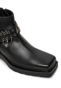 Patrizia Pepe Botki 2Y0022/L078 Czarny. Kolor: czarny. Materiał: skóra #3