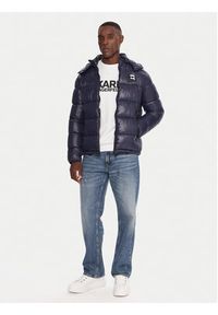 Karl Lagerfeld - KARL LAGERFELD Kurtka zimowa 505022 554590 Granatowy Regular Fit. Typ kołnierza: dekolt w karo. Kolor: niebieski. Materiał: syntetyk. Sezon: zima #6