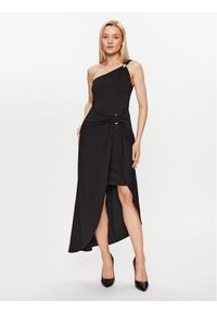 DKNY Sukienka koktajlowa P3ED8SKM Czarny Slim Fit. Kolor: czarny. Materiał: syntetyk. Styl: wizytowy