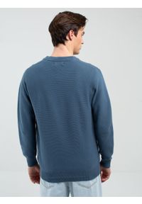 Big-Star - Sweter męski bawełniany niebieski Raidat 402. Okazja: na spacer. Kolor: niebieski. Materiał: bawełna. Sezon: lato. Styl: klasyczny, wizytowy #2