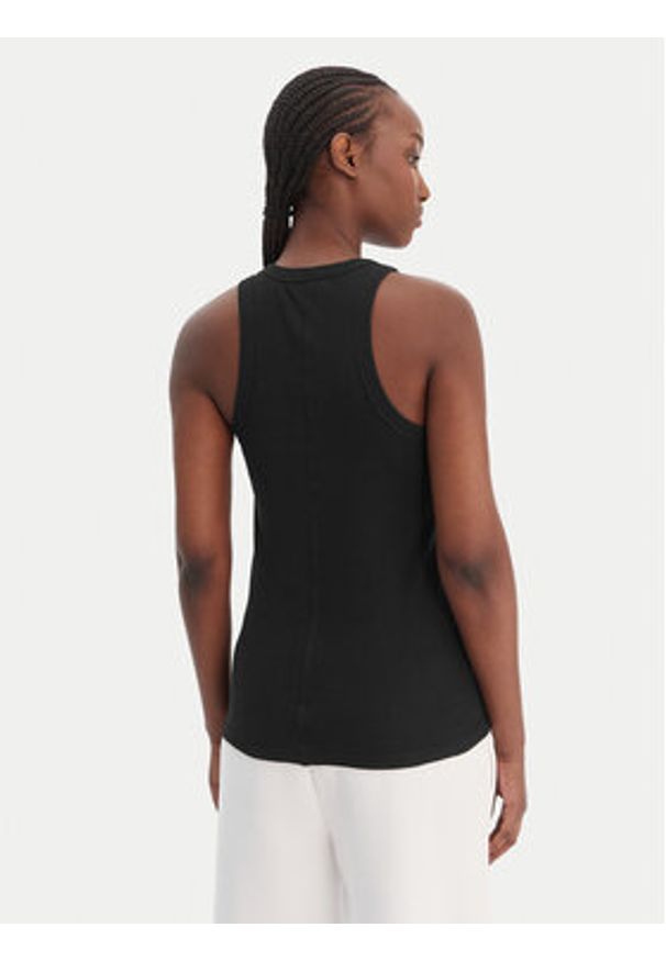 Lacoste Top TF5388 Czarny Slim Fit. Kolor: czarny. Materiał: bawełna