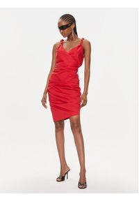 Pinko Sukienka koktajlowa Afrodite 103080 A1KH Czerwony Slim Fit. Kolor: czerwony. Materiał: bawełna. Styl: wizytowy