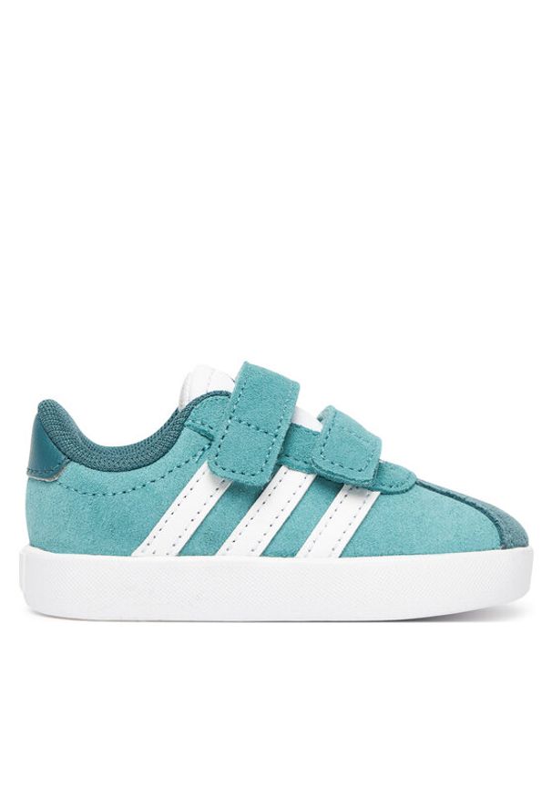 Adidas - adidas Sneakersy VL Court 3.0 Shoes JP7877 Turkusowy. Kolor: turkusowy. Materiał: zamsz, skóra