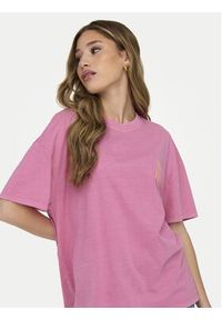 only - ONLY T-Shirt Rilly 15316994 Różowy Regular Fit. Kolor: różowy. Materiał: bawełna