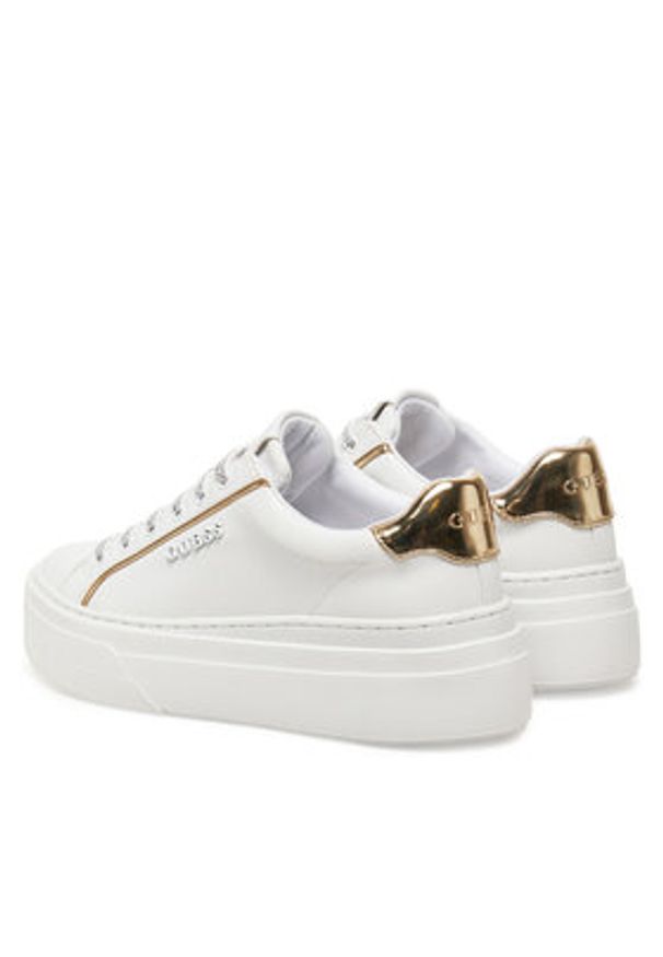 Guess Sneakersy FLJMRI ELE12 Biały. Kolor: biały. Materiał: skóra
