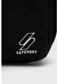 Superdry Plecak męski kolor czarny duży gładki. Kolor: czarny. Wzór: gładki #5