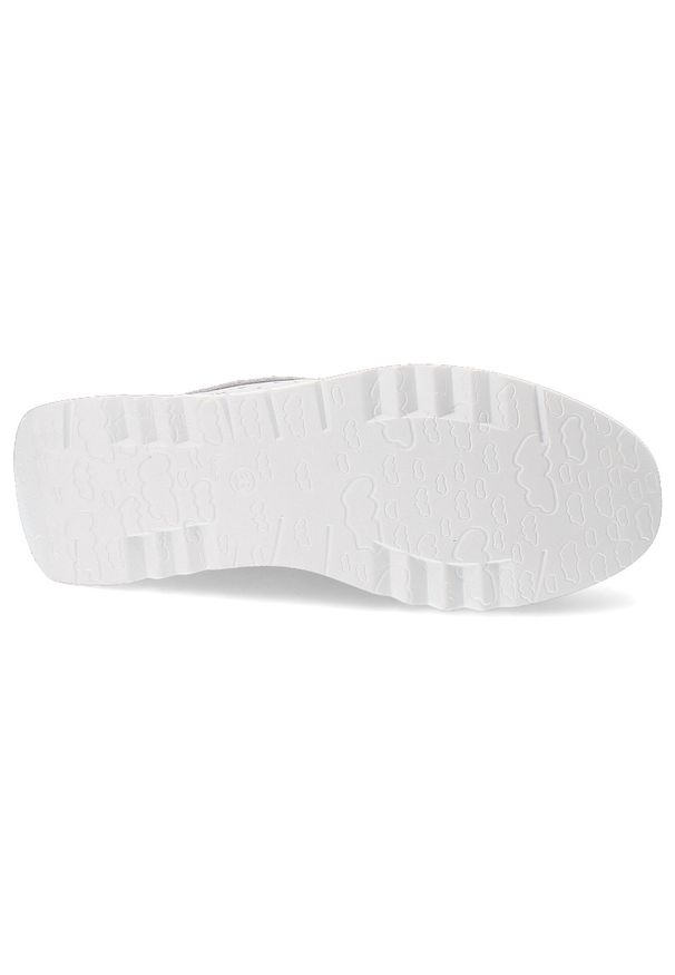 Białe Półbuty S.Barski Modne Obuwie Damskie. Kolor: biały. Materiał: skóra. Obcas: na platformie. Sport: turystyka piesza