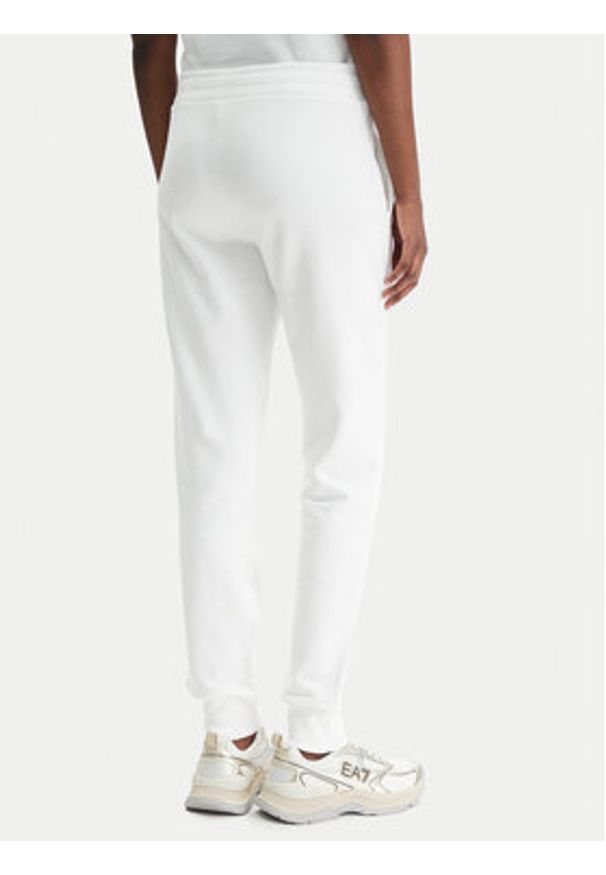 Versace Jeans Couture Spodnie dresowe 80HAAT02 CF01T Biały Regular Fit. Kolor: biały. Materiał: bawełna