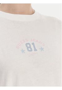 Guess Jeans T-Shirt W6RI20 K8HM0 Biały Oversize. Kolor: biały. Materiał: bawełna #3