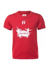 Koszulka sportowa dziecięca Huari Poland. Kolor: czerwony #1