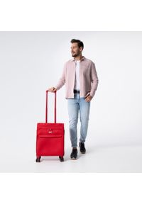 Wittchen - Mała walizka miękka jednokolorowa czerwona. Kolor: czerwony. Materiał: poliester #9