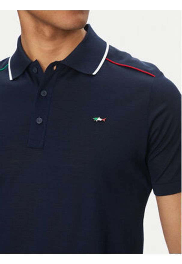 PAUL & SHARK - Paul&Shark Polo 25411282 Granatowy Regular Fit. Typ kołnierza: polo. Kolor: niebieski. Materiał: bawełna